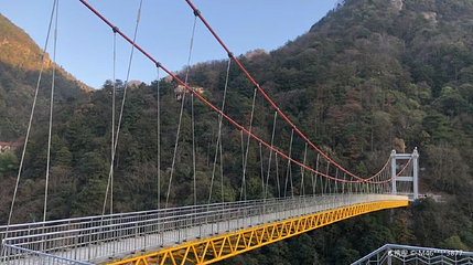 庐山国家级旅游风景名胜区石门涧风景区-悬索桥第 1 张图片
