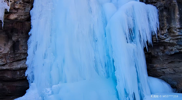 龙门涧风景区-冰瀑