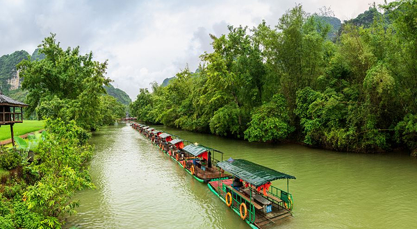 明仕田园风景区-竹筏游客上船码头