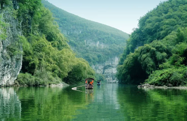 统景风景名胜区-峡谷溶洞第 1 张图片