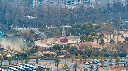 荆州古城历史文化旅游区-明月公园第 1 张图片