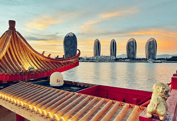 永乐号仿古游船夜游三亚湾第 8 张图片