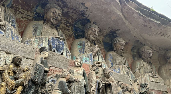北山石刻景区-观无量寿佛经变相