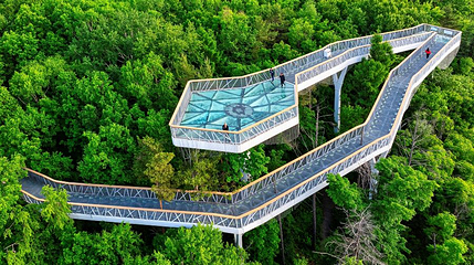 美人松空中廊桥公园第 1 张图片