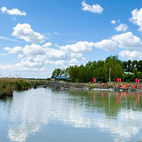 克尔台湖水岸渔村