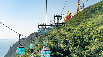香港海洋公园登山缆车第 1 张图片
