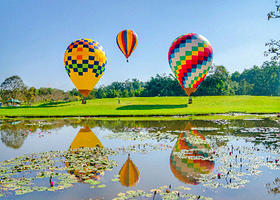 中科院植物园热气球