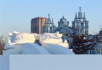 哈尔滨外滩雪人码头第 32 张图片