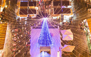 布达佩斯圣斯蒂芬大教堂圣诞市场