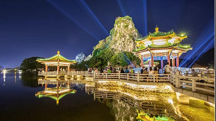七星岩景区-水月夜星湖第 1 张图片