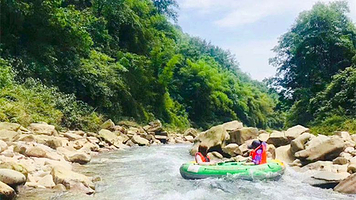 青城两河漂流