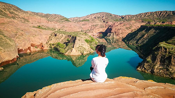 丹霞地貌时光岩风景区