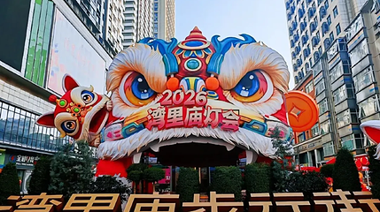 石家庄湾里庙步行街第三届灯会第 1 张图片
