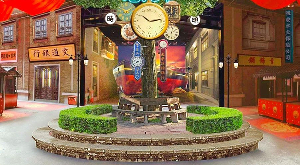 老北市室内民国老街