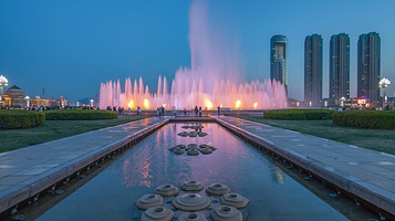 大连星海广场音乐喷泉