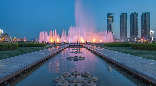 大连星海广场音乐喷泉