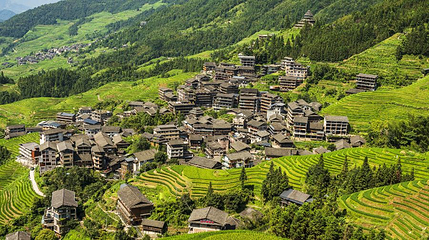 龙脊梯田风景名胜区-古壮寨第 1 张图片