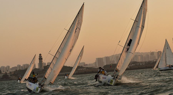 环岛路大力水手主题帆船出海