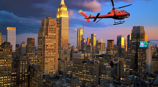 直升飞机夜游曼哈顿