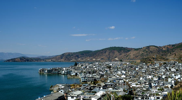 双廊古镇沿海公路观景台