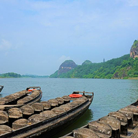 仙水岩芦溪河竹筏漂流