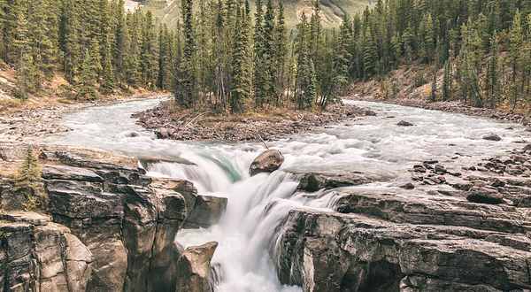Sunwapta Falls and Canyon