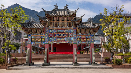 月色风情小镇第 1 张图片
