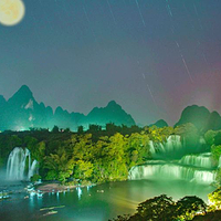 德天跨国瀑布夜游
