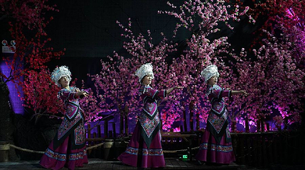 清江画廊《花咚咚的姐》实景演出第 1 张图片