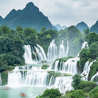 德天跨国瀑布景区-全景观瀑台