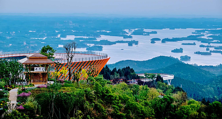 成都龙泉山丹景台旅游景区第 1 张图片