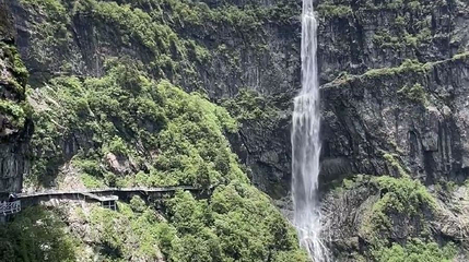 瓦屋山风景区-兰溪瀑布第 1 张图片