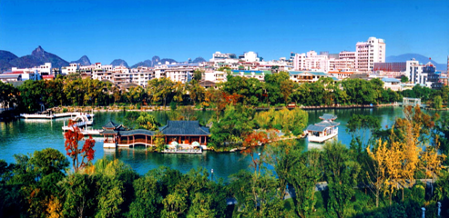 桂林市榕杉湖景区-湖心岛第 1 张图片