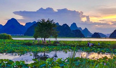 喀斯特地貌国家湿地公园第 1 张图片