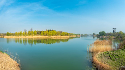汶上莲花湖湿地景区第 1 张图片
