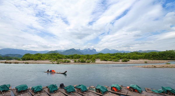 楠溪江中心区漂流
