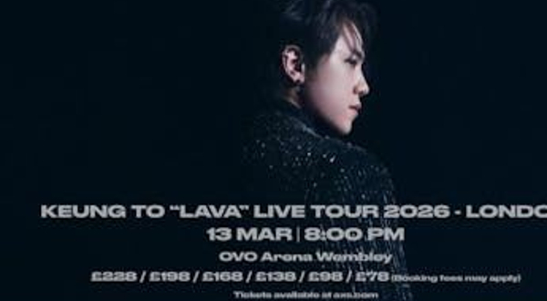 英国温布利 · 姜涛KEUNG TO《LAVA》巡演2026