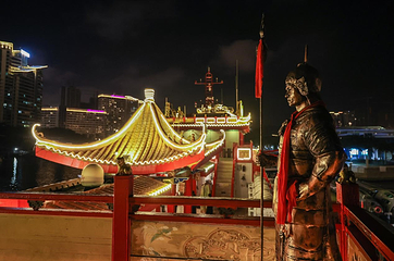永乐号仿古游船夜游三亚湾第 12 张图片