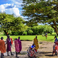 肯尼亚马赛村落