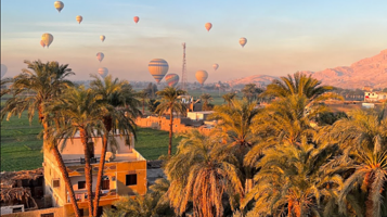 Ballooning over Luxor Hot Air Balloon