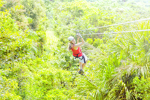 飞翔的长臂猿丛林飞跃