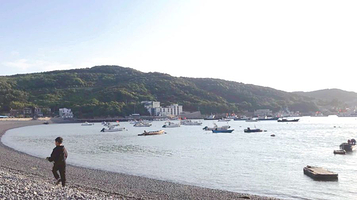 朱家尖白沙码头出海捕鱼