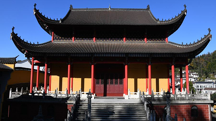 九华山风景区天台-弥陀殿第 1 张图片
