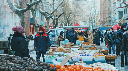 红专街早市第 1 张图片