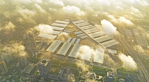 上海新国际博览中心-室外展览馆