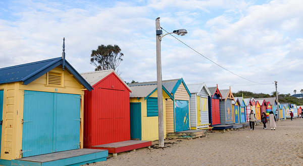 布莱顿海滩更衣小屋