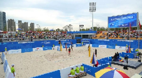 青山江滩沙滩排球中心