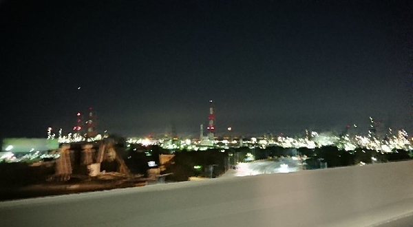 堺泉北临海工业地帯の工场夜景