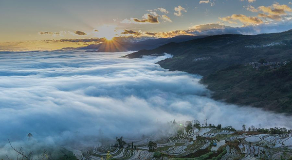 桂东梯田观景台