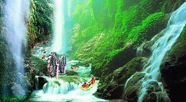 宜昌古龙溪漂流风景区